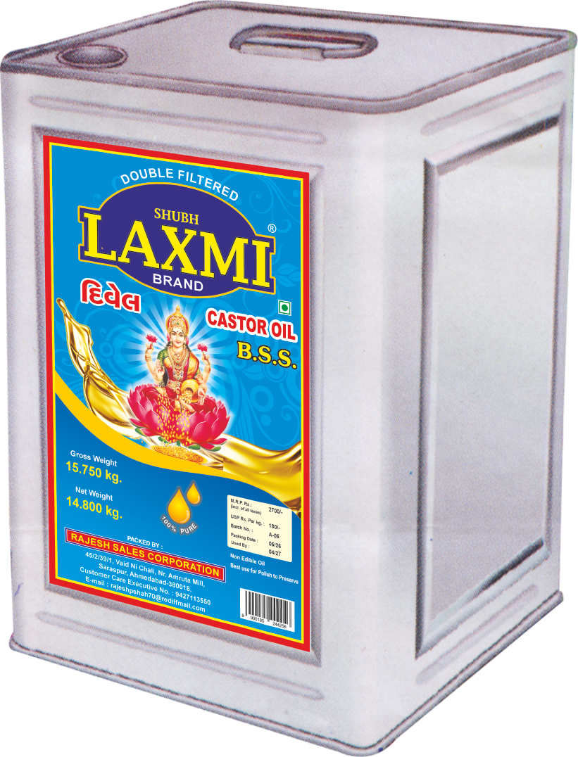 Shubh Laxmi 15 Kg B.S.S. Castor Oil Tin
